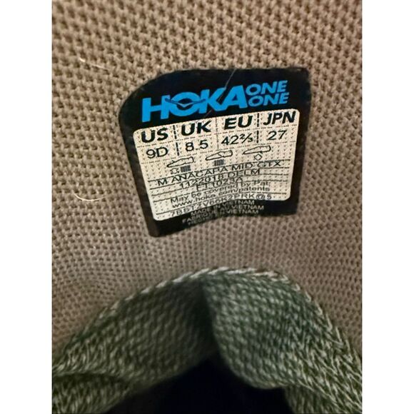 Hoka Men\'s Size 9D Anacapa Mid GTX Hiking Shoes Tan Utility Gorpcore Outdoors main image 10